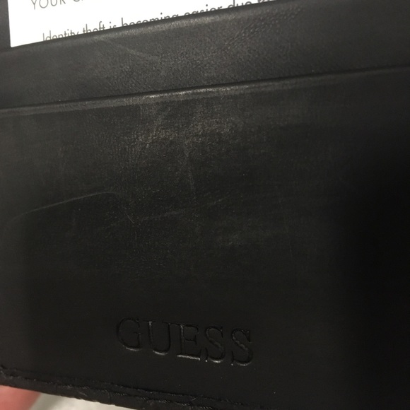 Guess Accessories Guess Billfold Rfid Mens Black Wallet With Valet